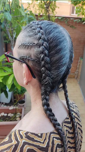 Trabajo de trenzas realizado en Áurea
